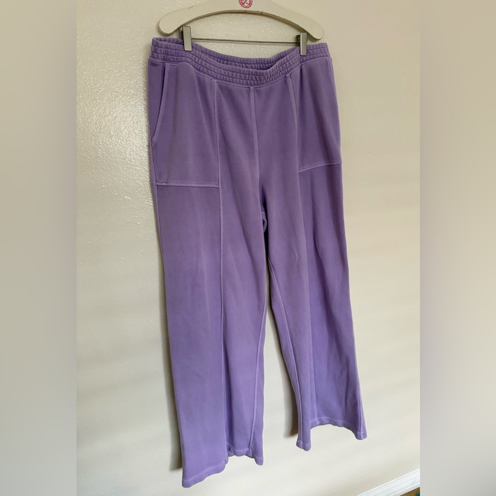 aerie Lavender Wide Leg Sweatpants - Picture 3 of 8